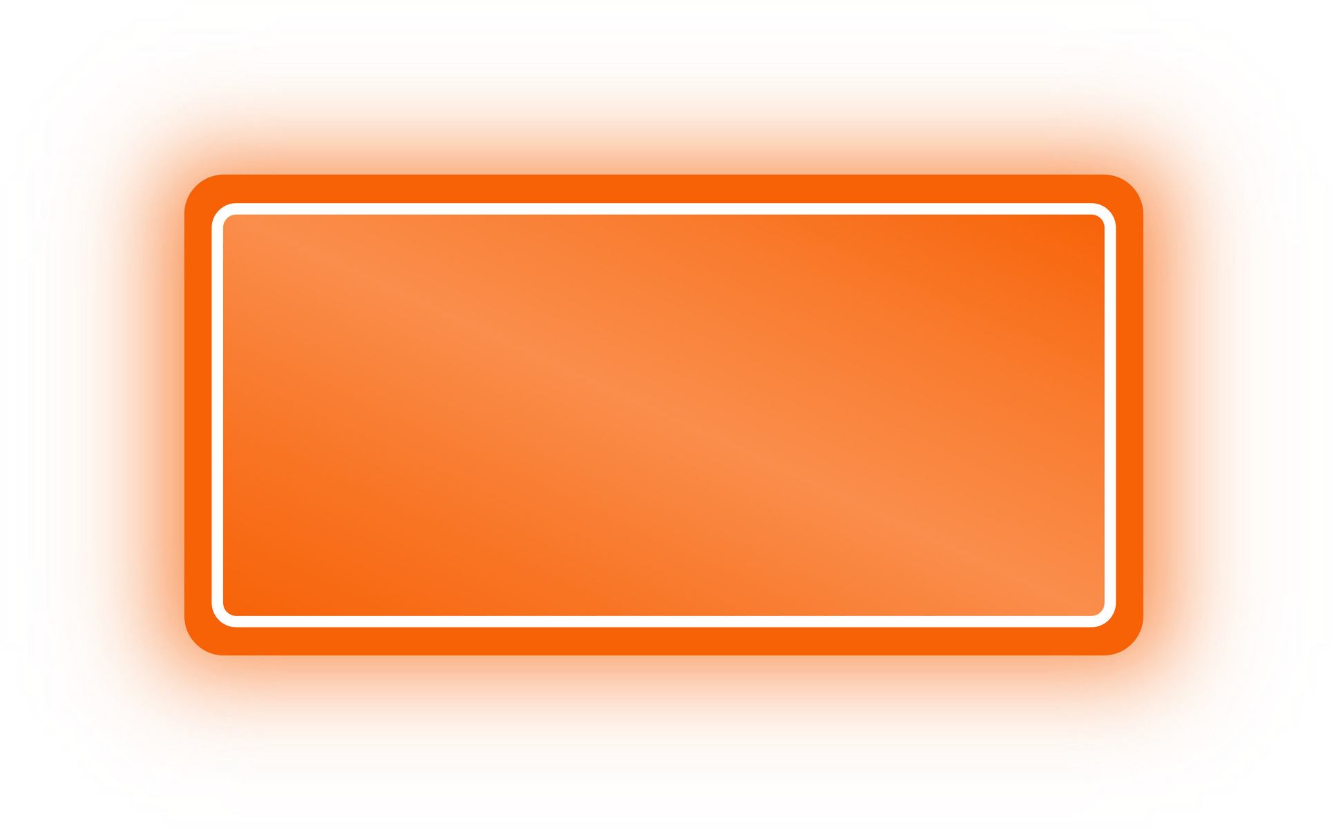 Neon Orange Rectangle Banner, Neon Rectangle
